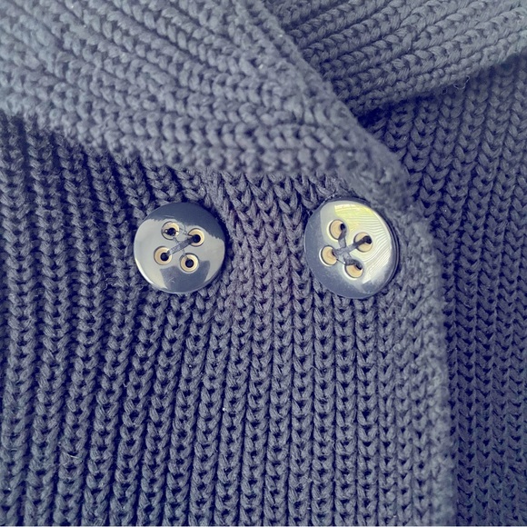 BANANA REPUBLIC Navy Blue Sweater Cardigan, sleeve button detail Size XS - Picture 3 of 9